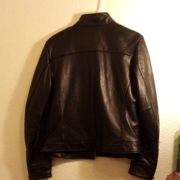 Mossimo Supply Co. Black Leather Jacket - Picture 3 of 5